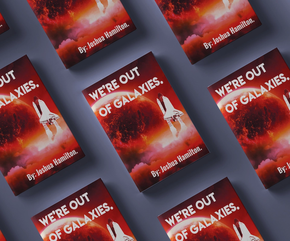 Space themed book cover - Jol.Design Creative Commissions Portfolio