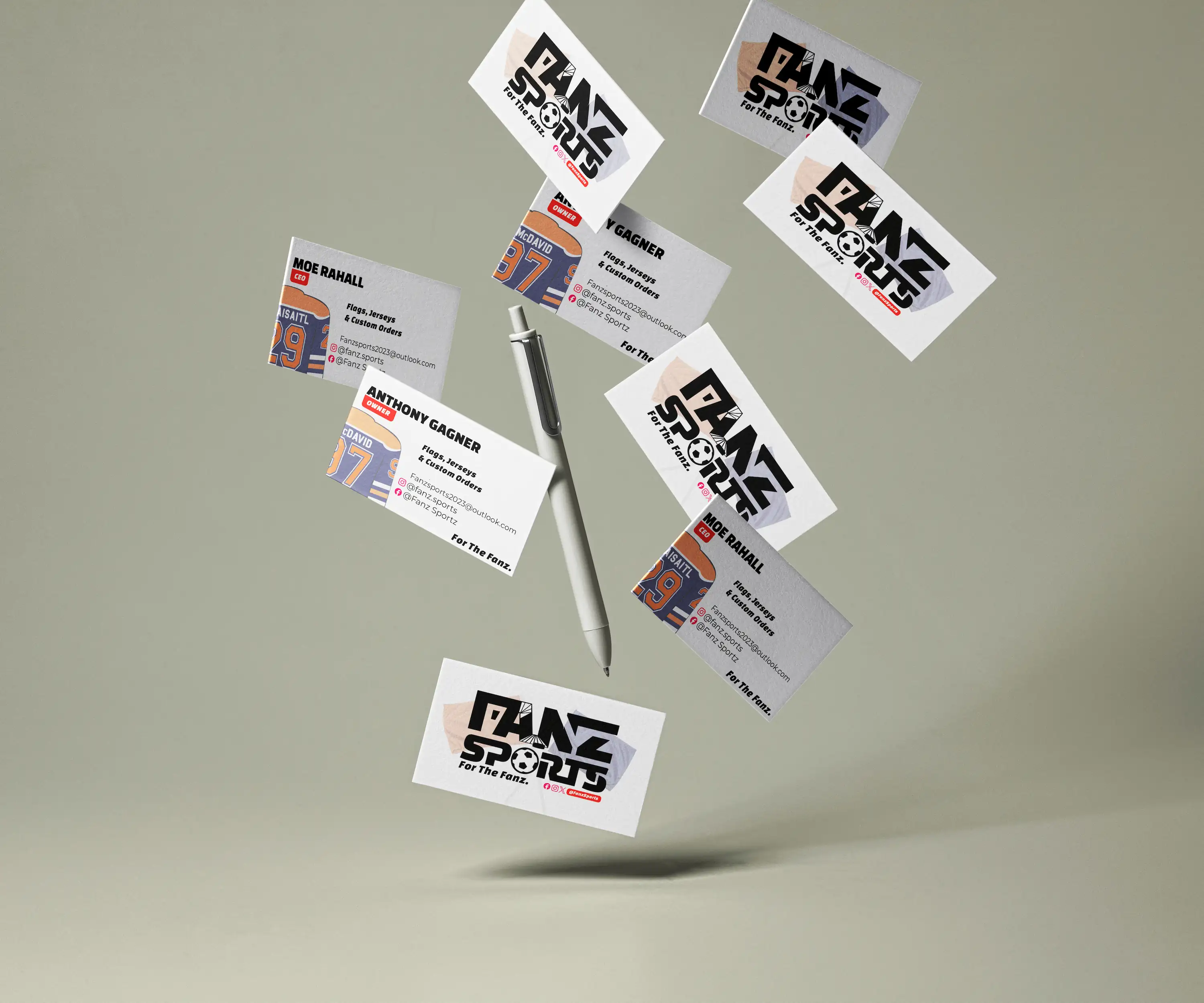 FanzSports Business Cards - Jol.Design Creative professional Portfolio